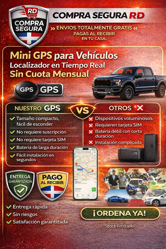 Mini Localizador GPS Portátil con Imanes - Rastreo en Tiempo Real