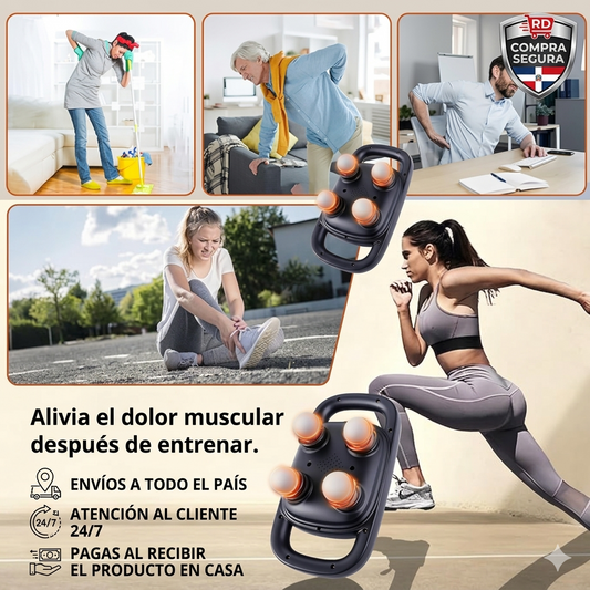 MASAJEADOR PORTÁTIL DE 4 CABEZAS