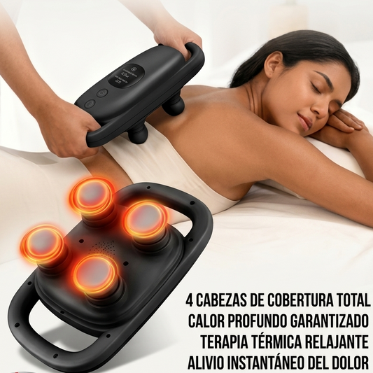 MASAJEADOR PORTÁTIL DE 4 CABEZAS