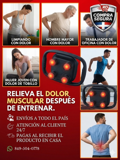MASAJEADOR PORTÁTIL DE 4 CABEZAS