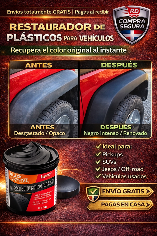 🔥Restaura el Color y Brillo de los Plásticos de tu Auto en Minutos🔥