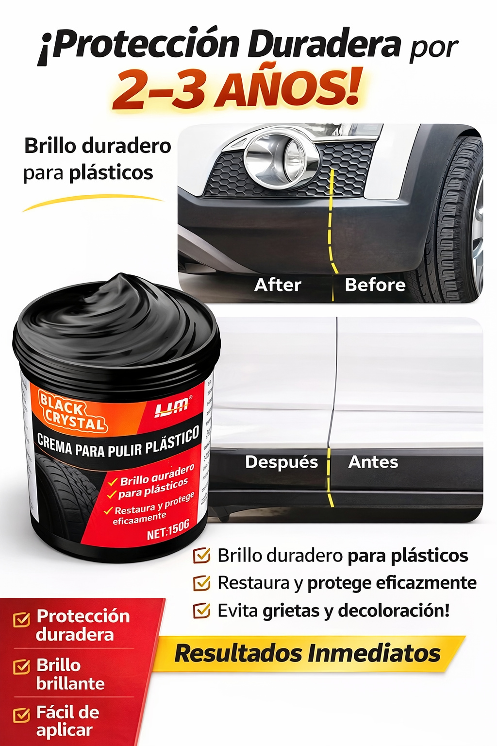 🔥Restaura el Color y Brillo de los Plásticos de tu Auto en Minutos🔥