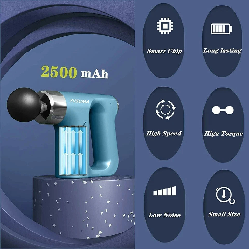 💪 PowerFlex™ – Pistola de Masaje Inteligente de Alta Frecuencia